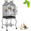 57-Inch Rolling Open Top Roof Bird Cage